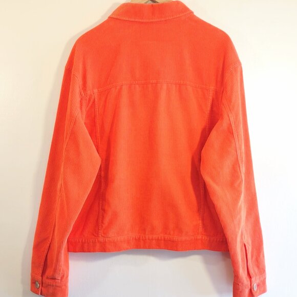 back beat co. Organic Cotton Corduroy Jacket Utility Casual Pockets Size Large - Picture 5 of 11